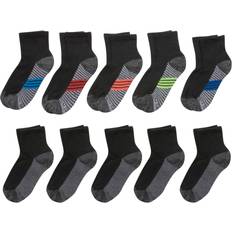 Underwear Hanes Boy's Ultimate Ankle Socks 10-pack - Black (HBUDA0-XBK)
