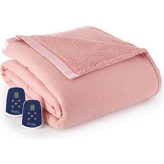 King size electric blanket Micro Flannel Electric Heated Blankets Pink (256.54x228.6)