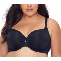 Curvy Couture Tulip Smooth Convertible T-shirt Bra - Black