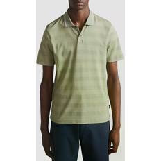 Ted Baker SS Textured Stripe Polo PL-GREEN