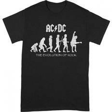 AC/DC Unisex Adult The Evolution Of Rock T-Shirt (Black)