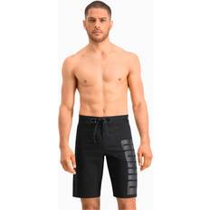Puma Swim Men's Long Boardshorts, Black, Medium, Clothing