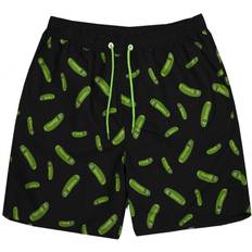 Rick And Morty Mens Pickle Rick Swim Shorts (Black/Green)
