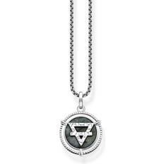 Thomas Sabo Necklaces Thomas Sabo Rebel At Heart Earth Element Coin Pendant Jewellery Sterling