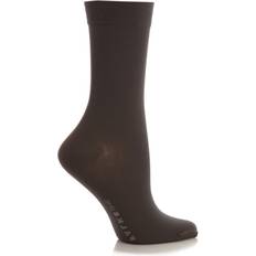 Damen - Silbrig Socken Falke 1 Pair Cotton Touch Anklet Socks Ladies 5.58 Ladies