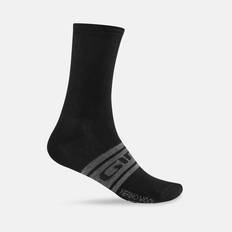 Giro Socks Giro Merino Wool Seasonal Cycling Socks, Unisex, Fahrradsocken Merino Wool Seasonal Socken, Black/Charcoal Clean