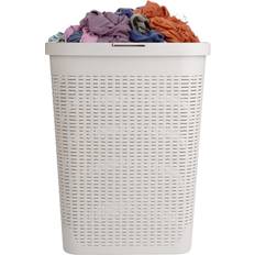 Plastic Laundry Baskets & Hampers Mind Reader 40HAMP-IVO