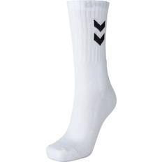 Hvite Sokker Hummel Basic Socks with Classic Chevrons 3-pack - White