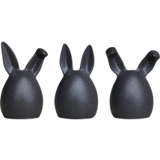 Schwarz Osterdekorationen DBKD Triplets Easter Rabbit Osterdekoration 7cm 3Stk.