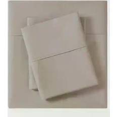 Queen Bed Sheets Madison Park Peached Percale Bed Sheet Beige (259.08x228.6cm)