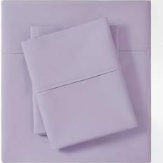 Queen Bed Sheets Madison Park Peached Percale Bed Sheet Purple (259.08x228.6cm)