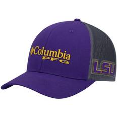 Women - Yellow Headgear Columbia Men's LSU Tigers PFG Snapback Adjustable Hat
