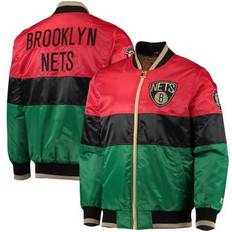 Price history Men's Starter Red/Black/Green Brooklyn Nets History Month NBA 75th Anniversary Full-Zip Jacket
