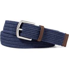 Herre - Skinn Belte Polo Ralph Lauren Braided Stretch Cotton Belt - Blue