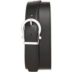 Ferragamo Men's Reversible Belt Black/Hickory 40in/100cm