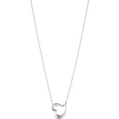 Georg Jensen Jewelry Georg Jensen Love Leaf Heart Necklace - Silver