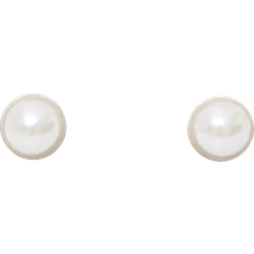 Snö of Sweden Laney Earrings 8mm - Silver/Pearls