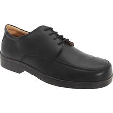 Herre Derby Roamers Mens Extra Wide Fitting Lace Tie Shoes (13 UK) (Black)