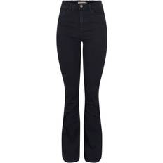 Pieces Peggy high waisted flare jeans in