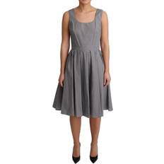 Dolce & Gabbana Women's Geometric Cotton A-Line Dress DR2773-38 IT40