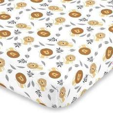 NoJo Lion Fitted Crib Sheet 28x52"