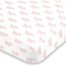 NoJo Piggy Fitted Crib Sheet 28x52"