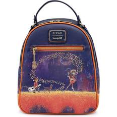 Loungefly Coco Marigold Bridge Mini Backpack - Blue/Orange