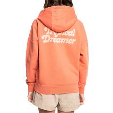 Quiksilver Oversized Womens Pullover Hoodie Guava