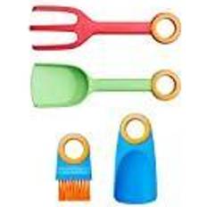 Plast Hageredskaper Fiskars MyFirst 1062472 Children's Handheld Tool, Trowel, Plant Fork, Brush and Trowel Without Handle, Fibreglass Reinforced Plastic, Green/Red/Blue/Orange, 1062472