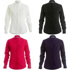 Kustom Kit Womens/Ladies Mandarin Collar Fitted Long Sleeve Shirt (18) (White)