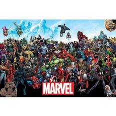 Glass Postere Marvel Universe Comic Poster