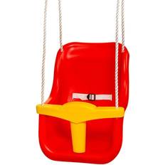 Hörby Bruk Baby Red/Yellow (Extra High Backrest, Can Be Hung in All Swing Positions, Suitable for Boys and Girls, Maximum Load 25 kg)