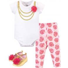 Little Treasures Baby Girl's Layette Set 3-piece - Pink Gold Rose
