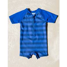 UV Suits Children's Clothing Leveret Baby Unisex (3-24M) Striped Rash Guard One-Piece
