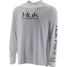 Huk Men's Vented Pursuit Shirt - Long Sleeve - Sunwashed Red