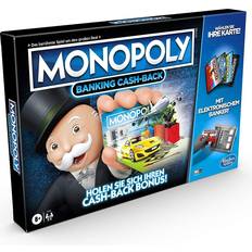 Hasbro Gesellschaftsspiele Hasbro Monopoly Banking Back Board Game, Electronic Card Reader, Back Bonus, less Numbers, Scan Technology, Ages 8 and Up