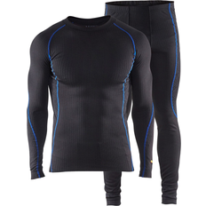Herren Basisschicht-Sets Blåkläder 6810 Underwear Set Light (Black/Cornflower Blue)