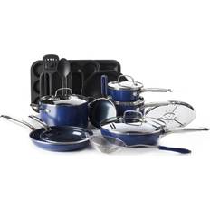 Blue Diamond - Cookware Set with lid 20 Parts