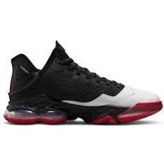 Men - Nike LeBron James Basketball Shoes Nike LeBron 19 Low - Black/White/University Red