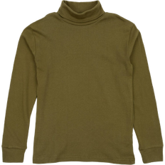 Turtlenecks Children's Clothing Leveret Cotton Boho Turtleneck Shirts - Olive Green (32453065932874)
