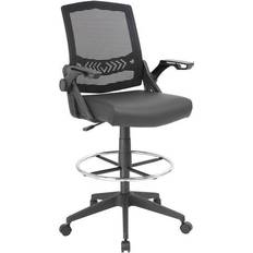 Footrest Office Chairs Boss Office Products Mesh Drafting Office Chair 47.5"