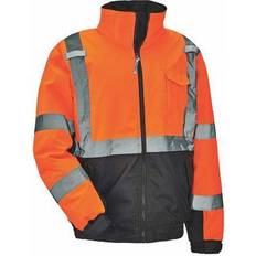 Outerwear Children's Clothing Ergodyne Quilted Bomber Jacket,Orange,Medium Hi-Viz