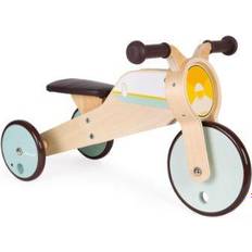 Holzspielzeug Dreiräder Janod Wooden Rocking Tricycle Babyhood Scalable Baby Tricycle Develop Motor Skills and Sense Of Balance Wooden Toy Fsc Certified from 12 Months Old, J03284