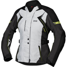 iXS Tour Liz-ST Ladies Motorcycle Textile Jacket, black-grey-yellow, for Women Damen