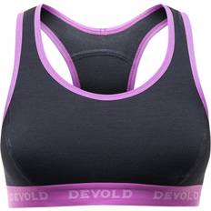 Blå BH-er Devold Double Bra Sports bra XS, black/pink
