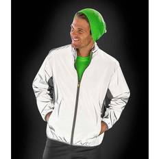 Spiro Mens Luxe Reflective Waterproof Jacket (White)