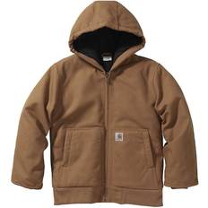 S Jackets Children's Clothing Carhartt Kid's Flannel Quilt Lined Active Jacket - Brown (CP8545-D15)
