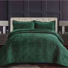 Tribeca Living Capri 3-pack Bedspread Green (243.84x233.68)