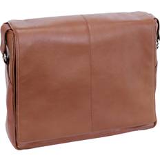 McKlein 45354 San Francesco Cognac Leather Messenger Bag
