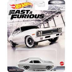 Mattel Toys Mattel Fast & Furious 1970 Chevrolet Nova SS Silver Metallic with Black Stripes